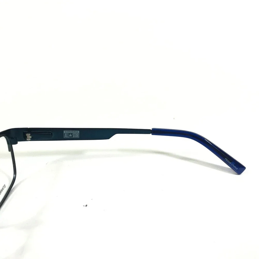 Converse Kids Eyeglasses Frames K025 NAVY Blue Square Full Rim 45-16-125